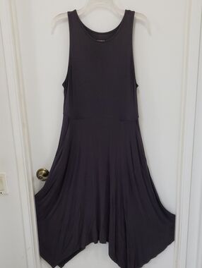 〰️torrid〰️ Charcoal Handkerchief Hem Midi Dress 0X